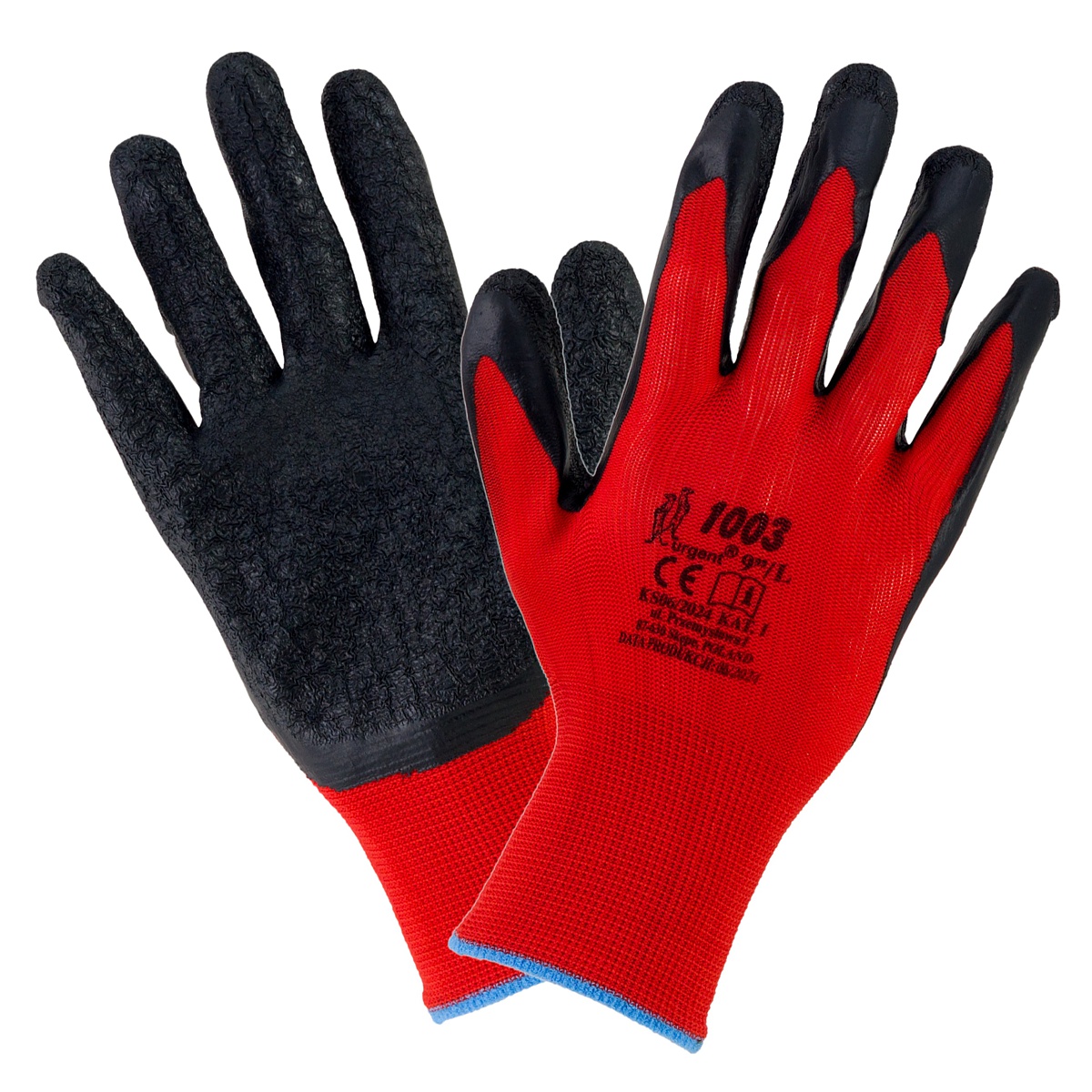 Рукавички трикотажні з латексним покриттям 1003 URGENT